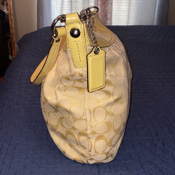 Coach Yellow Monogram Purse - Picture 6 of 9